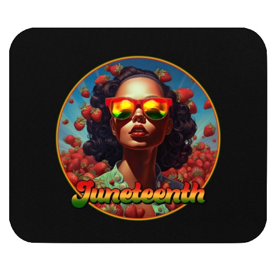 Juneteenth Gurl Mouse Pads