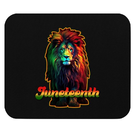 Juneteenth Lion Mouse Pads