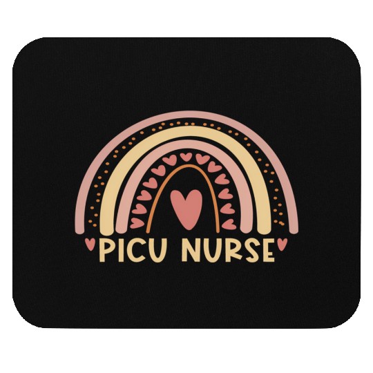 Picu Nurse Boho Rainbow Nursing Student Mouse Pads