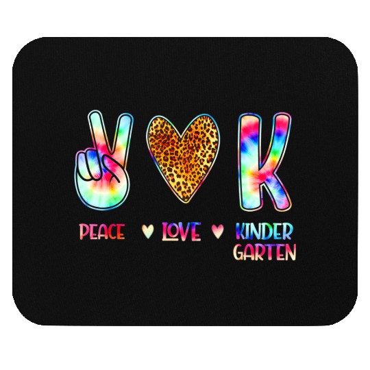 Peace Love Kindergarten Squad Back to School Mouse Pads