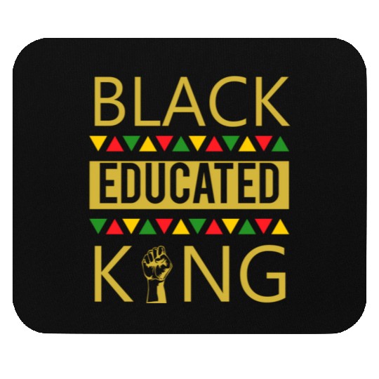 Black Educated King Black African American Mouse Pads