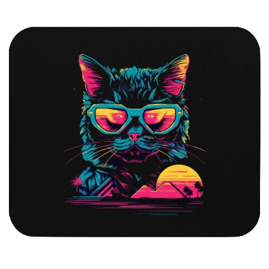Cool Cat Ever Mouse Pads