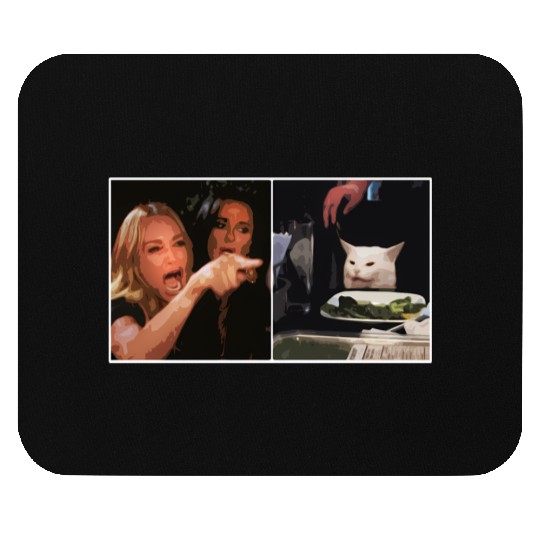 Yelling At A Cat Meme Mouse Pads