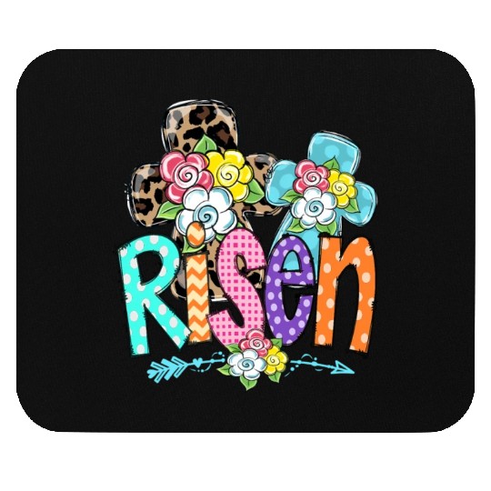Happy Easter For Christian Mom He Is Risen Leopard Mouse Pads