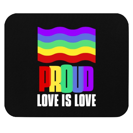 Proud LGBT Mouse Pads Love is Love Mouse Pads Gay Pride