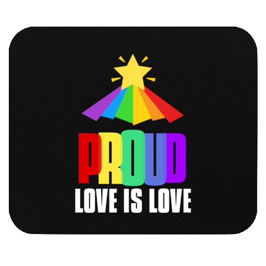 Proud LGBT Mouse Pads Love is Love Mouse Pads Equality