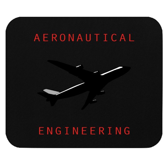 aeronautical engineering text airplane picture Mouse Pads