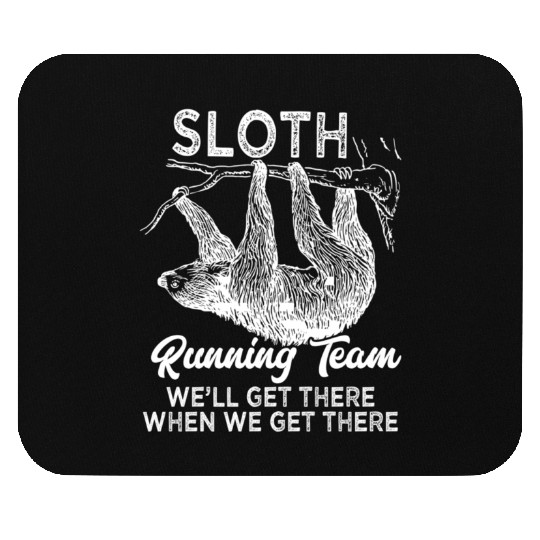 Bemytee Sloth Running Team Mouse Pads