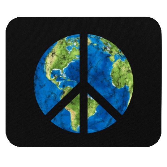 Peace On Earth World Peace Sign Mouse Pads