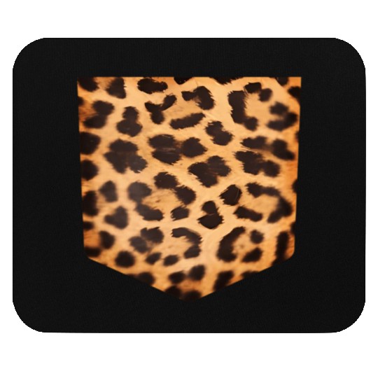 Leopard Print Pocket Falls For Mouse Pads