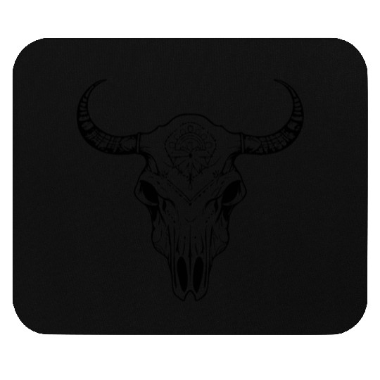 Cow Skull Boho Mouse Pads