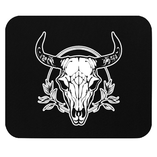 Cow Skull Boho Mouse Pads