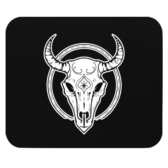 Cow Skull Boho Mouse Pads