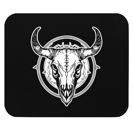 Cow Skull Boho Mouse Pads