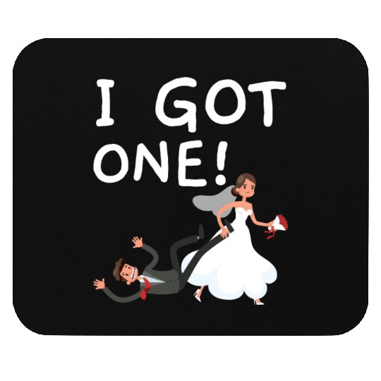 Bride And Groom Wedding Day Marriage Just Married Mouse Pads