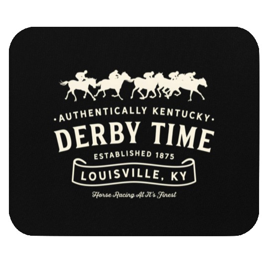 Derby Time Louisville Kentucky Horse Racing Mouse Pads