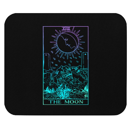 The Moon Tarot Card Rider Waite Witchy Mouse Pads