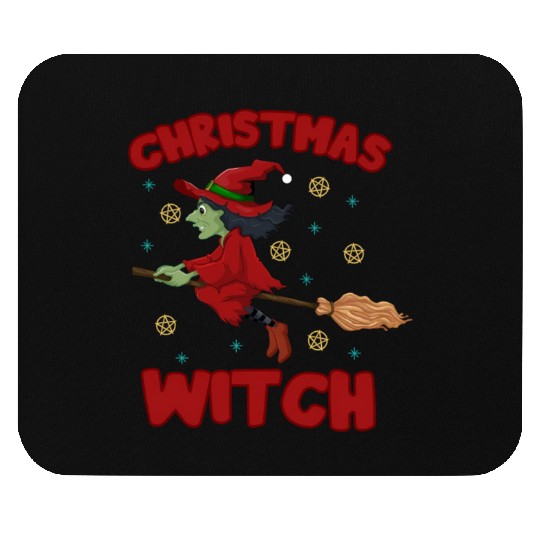Witch Merry Witchmas Wiccan Witch Mouse Pads