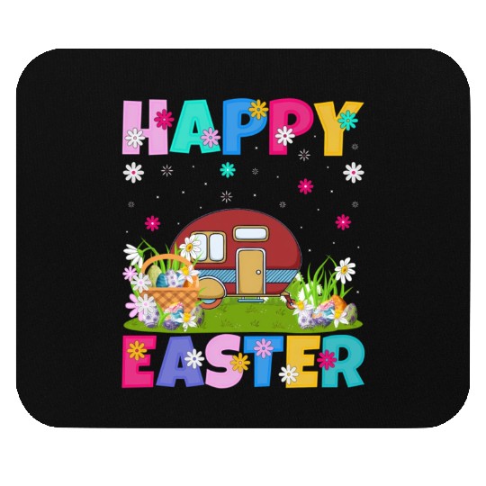 Camper Van Happy Easter Camper Van Easter Sunday Mouse Pads