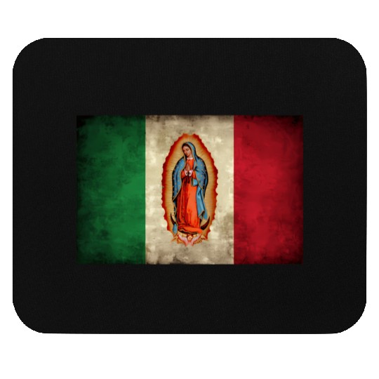 Our Lady Virgen De Guadalupe Mecan Flag Mouse Pads