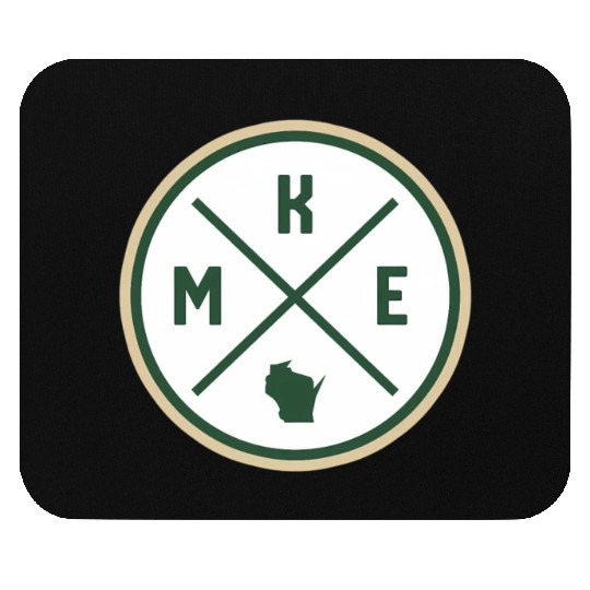 Milwaukee Circle Patch Green Mouse Pads