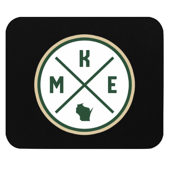 Milwaukee Circle Patch Green Mouse Pads