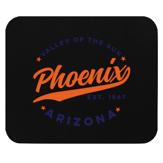 Phoenix Arizonna Valley Of The Sun Color Text Mouse Pads