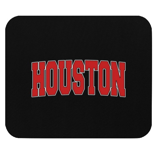 Houston Tx Texas Varsity Style Usa Sports Mouse Pads