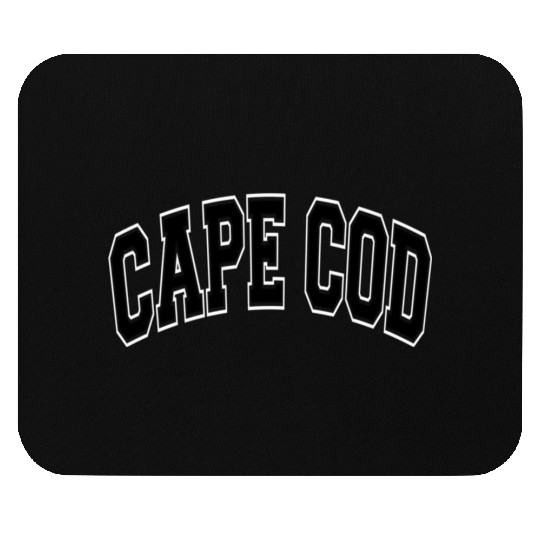 Cape Cod Massachusetts Varsity Style Black Text Mouse Pads