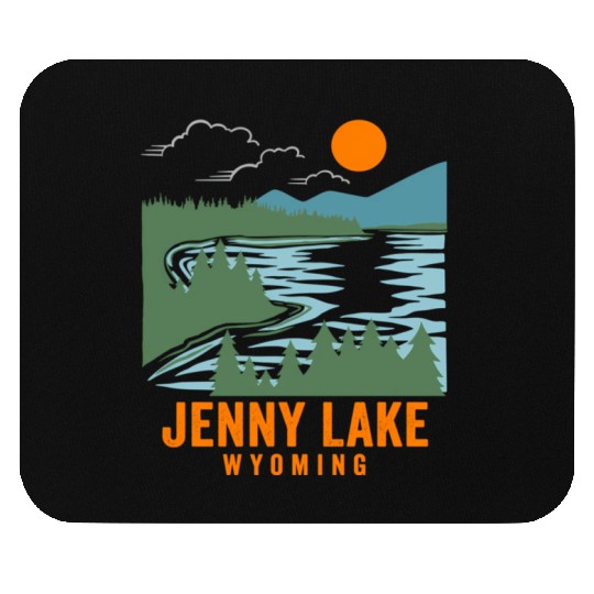 Jenny Lake Wyoming Mouse Pads