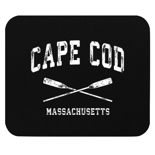 Cape Cod Massachusetts Nautical Crossed Oars Mouse Pads