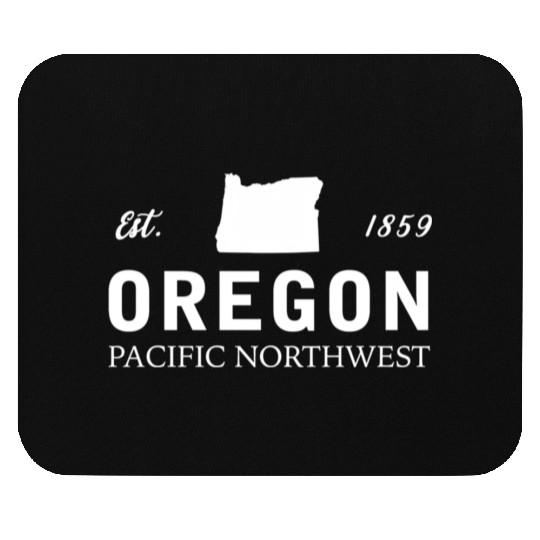 Oregon Est 1859 Pacific Northwest Us Flag Mouse Pads