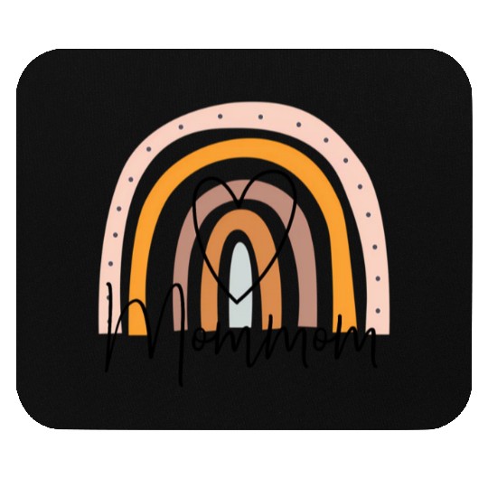 Mommom Rainbow Heart Grandma Mother'S Day Mouse Pads
