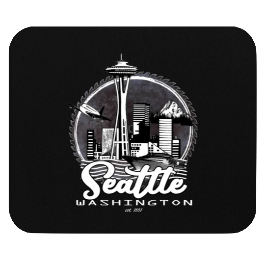 Seattle Pacific Northwest Emerald City Mouse Pads