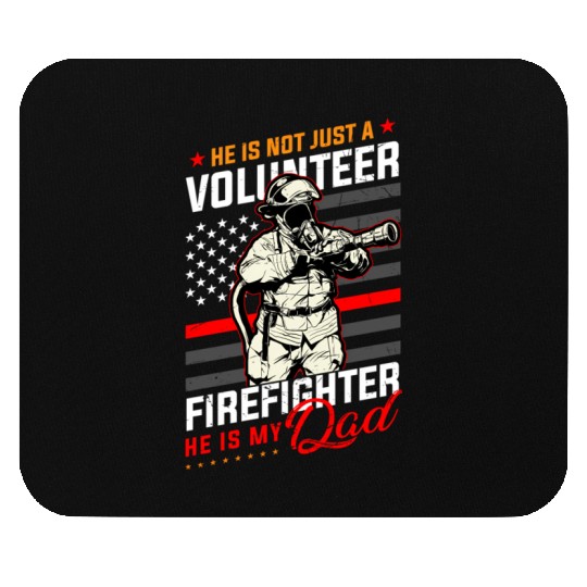 Proud Firefighter In A Fire Brigade Or Proud Mouse Pads