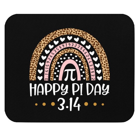 Happy Pi Day Mathematic Math Teacher Leopard Mouse Pads