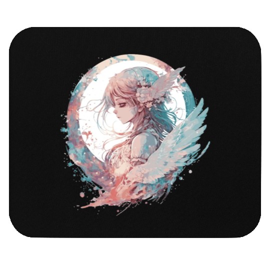 Watercolor Anime Fairy Cute Fairycore Pastel Goth Mouse Pads