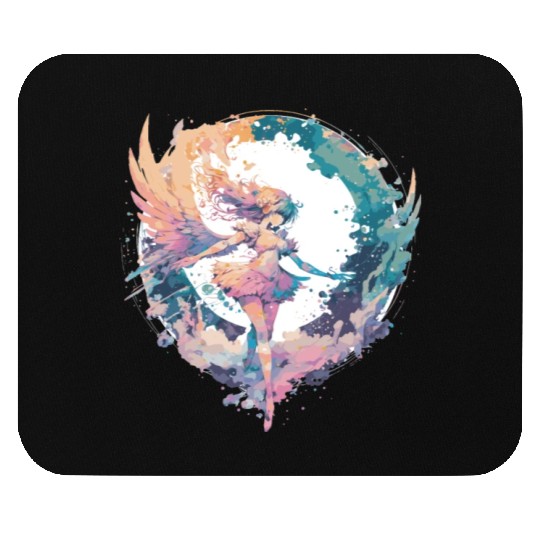 Watercolor Fairy Fairycore Grunge Pastel Goth Aest Mouse Pads