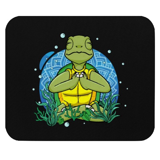 Meditating Sea Turtle Gift Yoga Zen Meditation Mouse Pads
