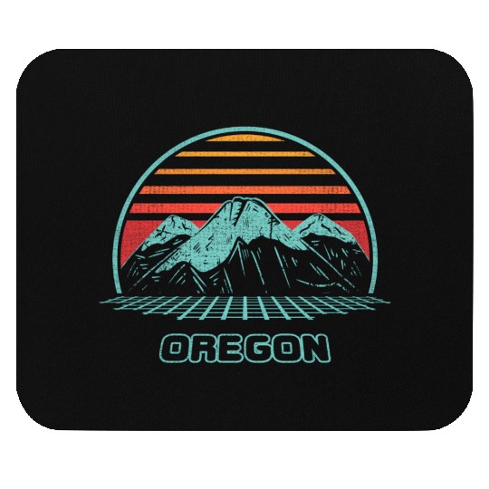 Oregon Mountain Hiking 80S Style Mouse Pads