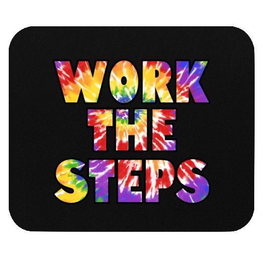 Work the Steps tie dye Mouse Pads