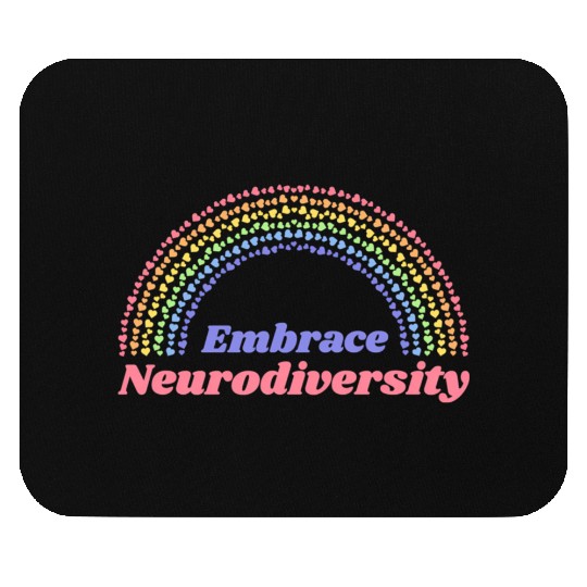 Embrace Neurodiversity Rainbow Mouse Pads