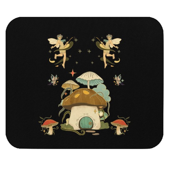 Fantasy mushroom House Elves Design Mouse Pads