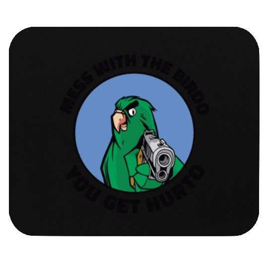 Bird Cartoon Birdwatching Bird Owner Mouse Pads