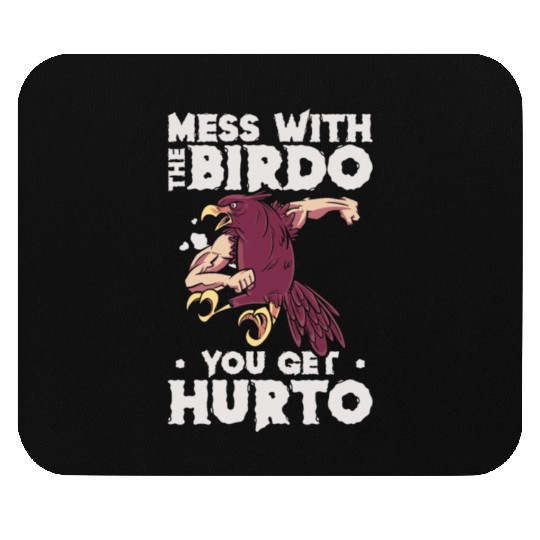 Bird Cartoon Birdwatching Bird Owner Mouse Pads