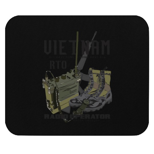 Vietnam Veteran Radio Operator Mouse Pads