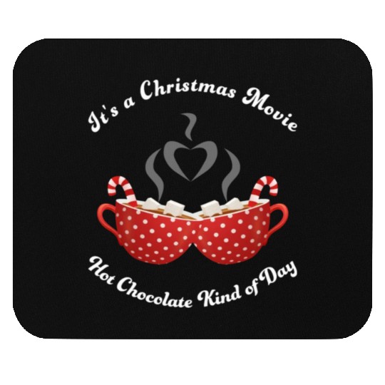 Christmas Movies Hot Cocoa Lover Mouse Pads