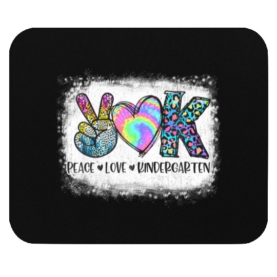Peace Love Kindergarten Teacher Appreciation Mouse Pads