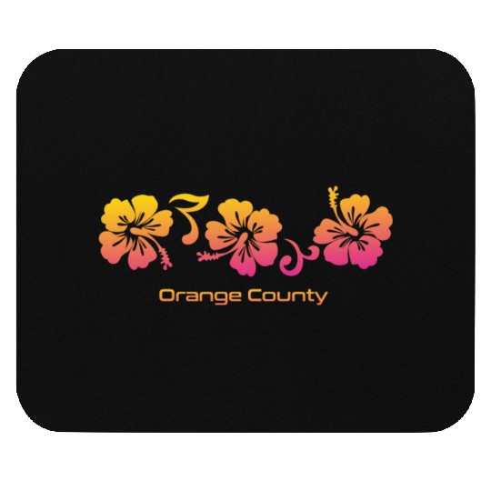 Orange County California Hibiscus Souvenir Mouse Pads