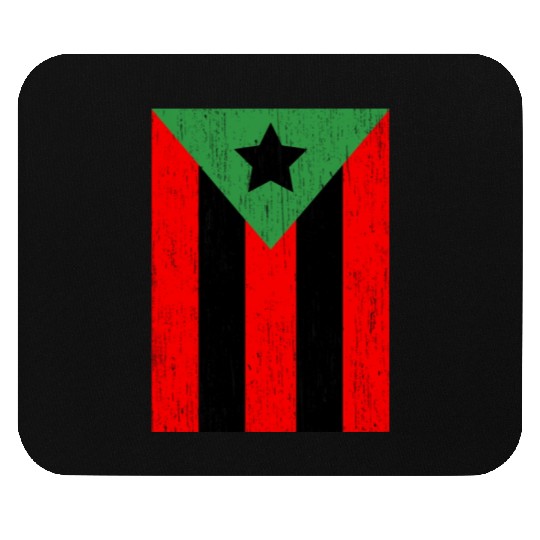 Afro Boricua Flag Puerto Rico Africa Roots Pride Mouse Pads